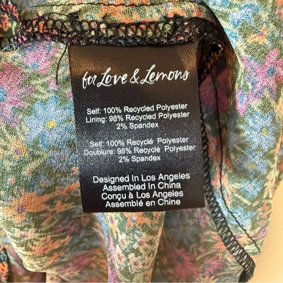 For Love and Lemons Brittany Dainty Floral Midi Dress NWT Size Medium - Picture 5 of 8